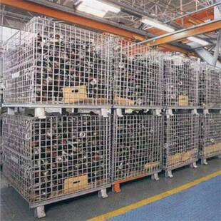 仓储笼 640mm蝴蝶笼车间仓库周转存储铁框移动折叠式 A系列800 600