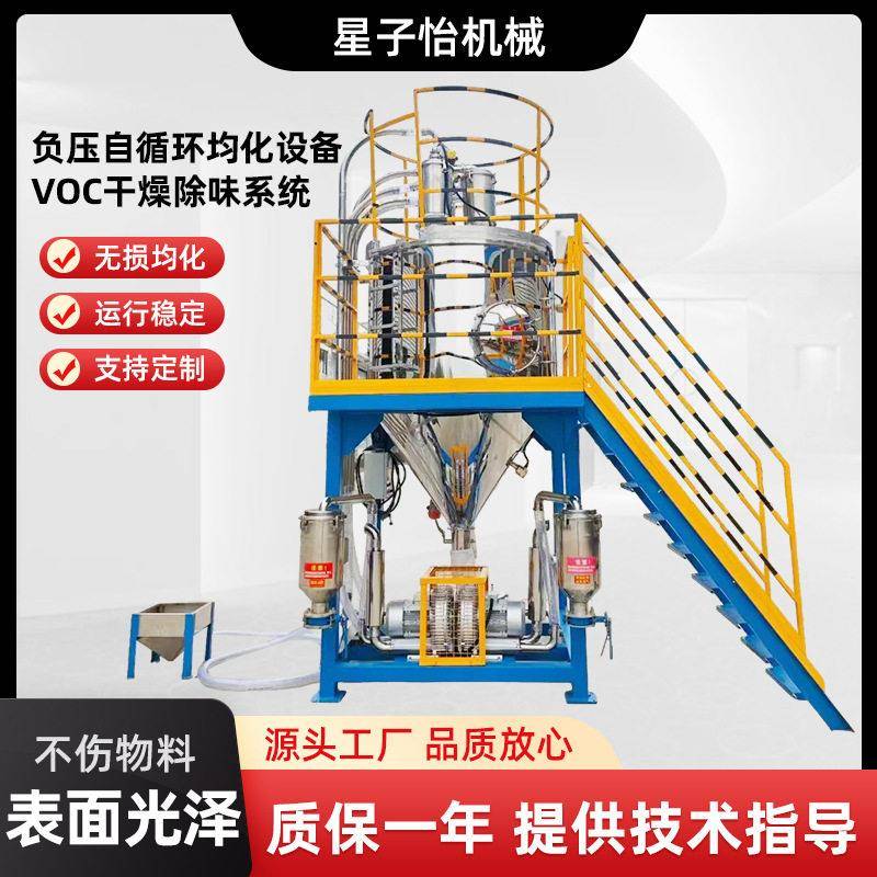 塑料无损均化除味设备粒子VOC干燥除味除臭系统负压均化仓