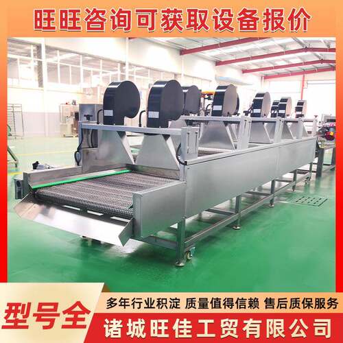 苹果翻转式风干机厂家供应百香果清洗风干设备不锈钢风干线