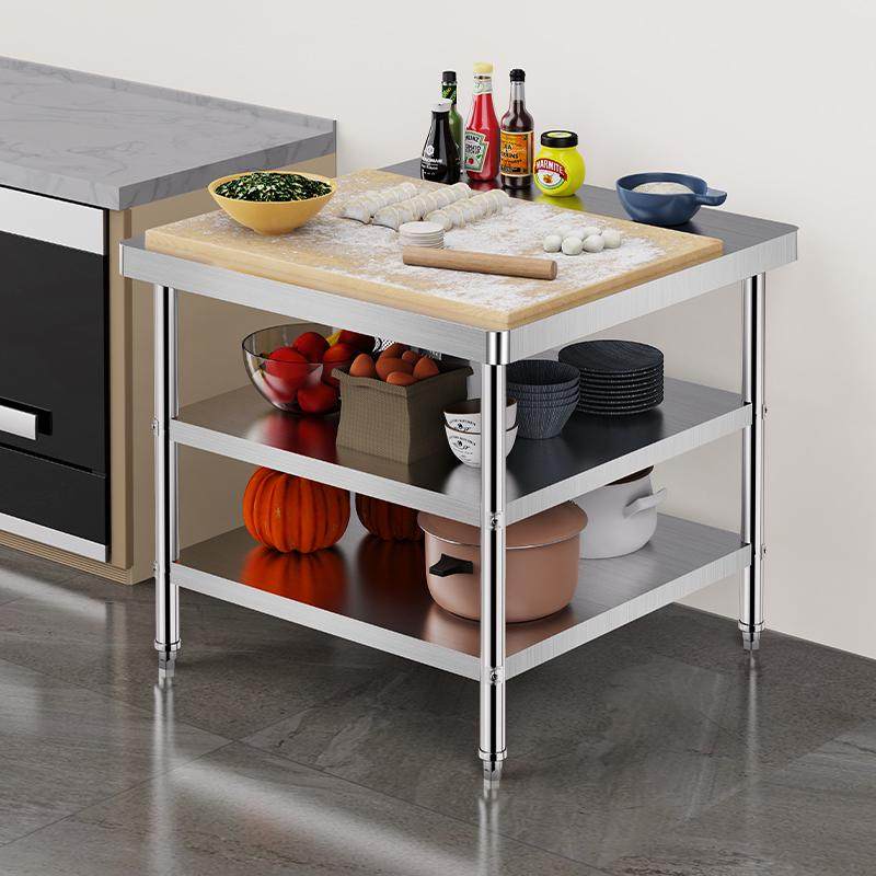 定 做三层不锈钢工作台厨房专用操作台商用打荷台灶台架切菜案板,家装主材,商用厨房操作台/工作台,淘宝优惠券,粉丝福利购,淘宝优惠卷