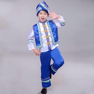 高档儿第十小河式踏彩舞童舞蹈装苗族彝族服蹈表演服装