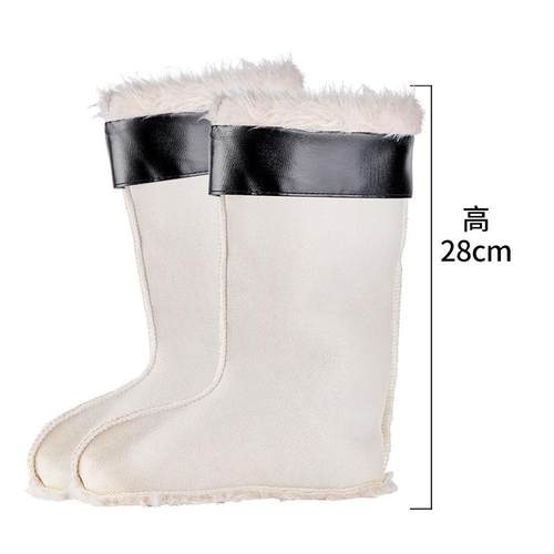 雨靴加绒内胆可拆雨鞋雨鞋内胆可拆卸中筒女士专用内衬轻便冬天