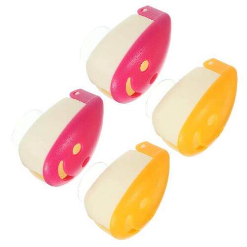 4pcs Smile Face Toothbrush Holders Suction Cup (Random