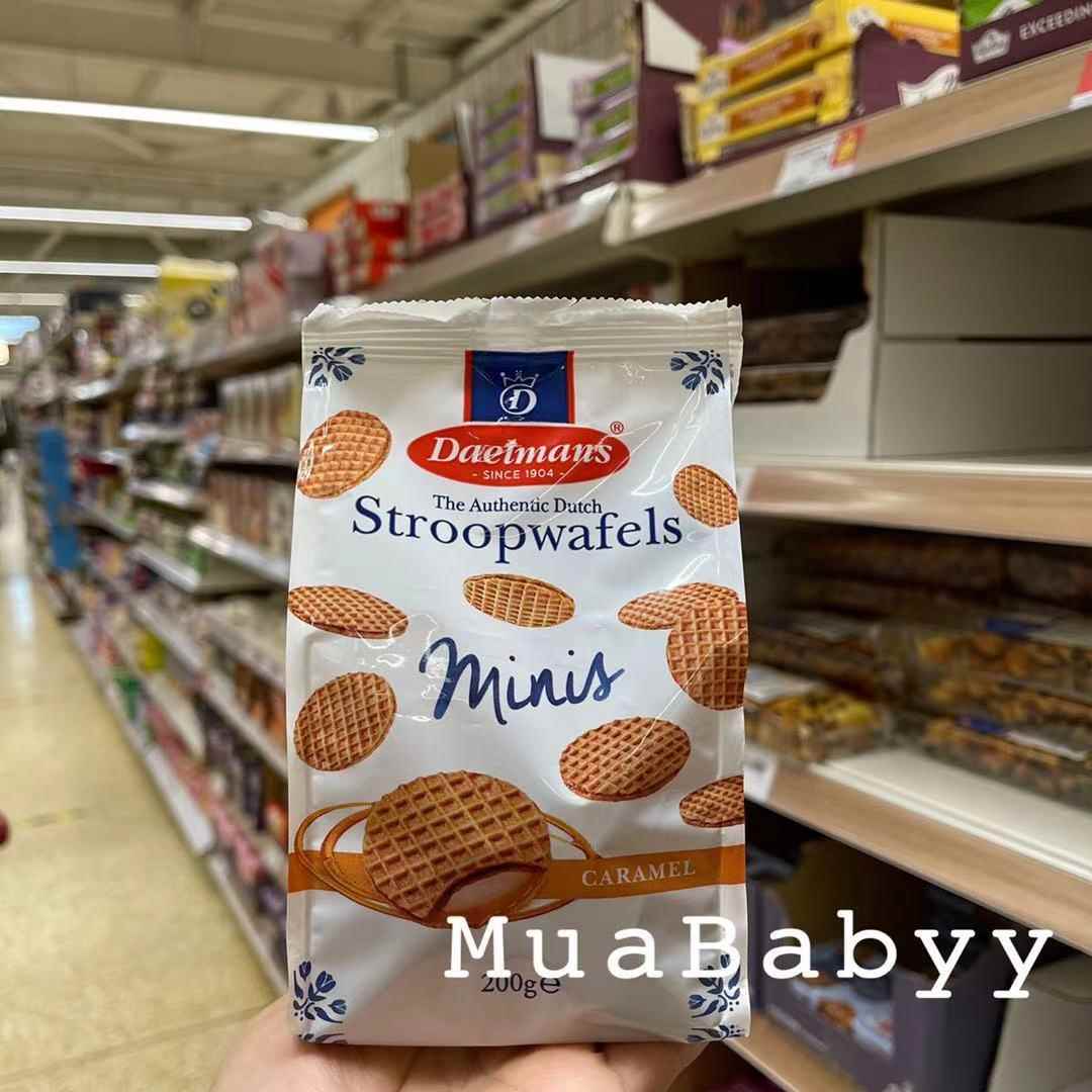 现货 英国Daelmans Stroopwafels荷式迷你焦糖夹心华夫饼200g