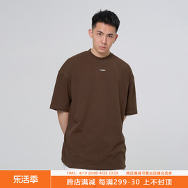 ttbro280g26支双纱长绒棉logo胶印，小领口短袖teetoptierbro