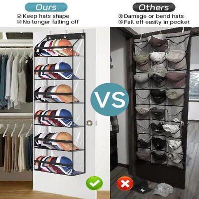 Wall Mounted Multi-layer Storage Bag Large Capacity Visible