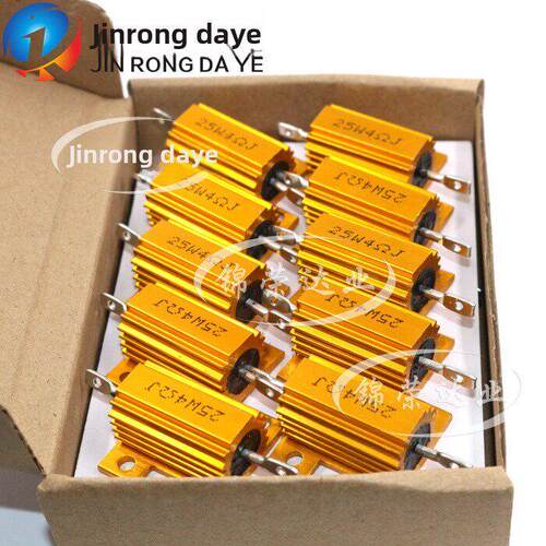 黄金铝壳电阻RX24-5W10W25W50W100W200W300W 1RΩ2R4R6R8R20K欧