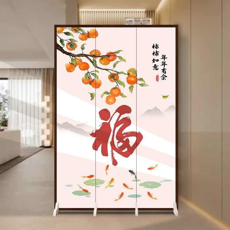中式屏风隔断客厅进门家装家居玄关卧室床正对入户门屏风遮挡家用