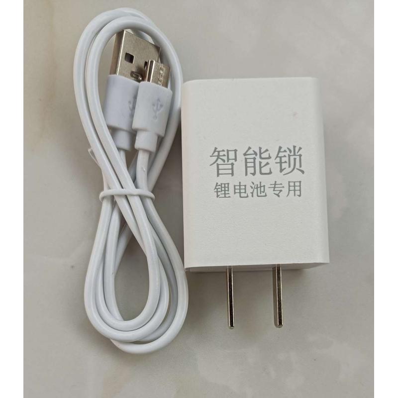 专用锂电池充电器5v智能指纹锁电池8.4V专用防盗门密码锁充电器