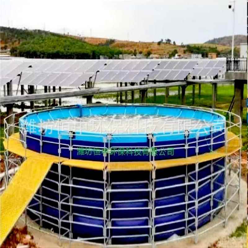 过滤养鱼池 户外大型防高密度水产篷布塑料养殖蓄水池帆布水箱