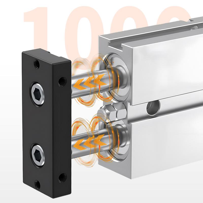 气缸小型亚德客型tn/tda32双轴双杆大推力气动生产配件大全