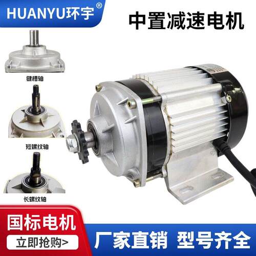 48V60V中置低速电机大功率三轮车电动车电机直流无刷速电动机
