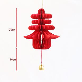 2025蛇年蜂窝立体春字挂件室内春节过年新年灯笼挂饰客厅屋顶装饰