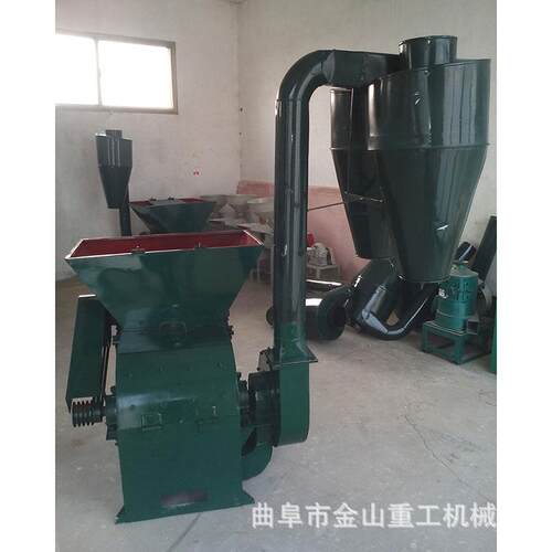 龙钰绞龙沙克龙粉碎机自动进料秸秆粉碎机大型玉米秸杆收获机