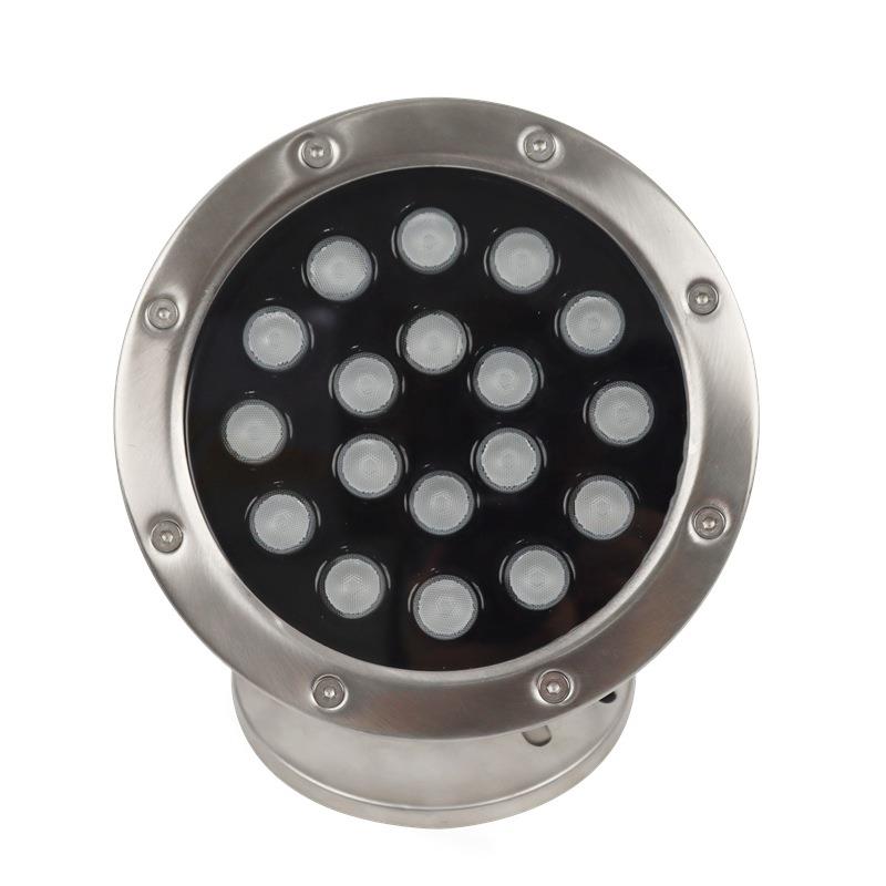 水底灯鱼池防水射灯led户外七彩景观不锈钢鱼缸低压12v24v水下灯