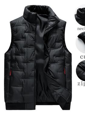 E 45780 Hooded Cotton Vest Men's Winter 士连帽棉马甲