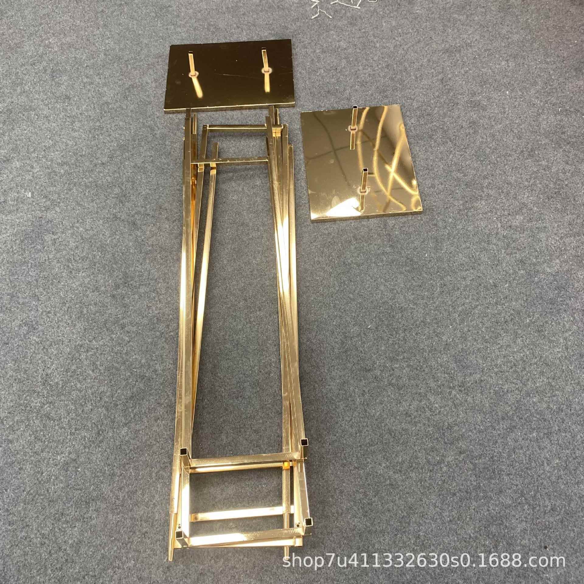 婚庆道铁艺屏风方形具婚双杆门型仿拱IEP门户外礼场景布置真绢花