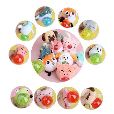 Kawaii Animal Plush Grape Ball Squishy Stress Relief Squeeze