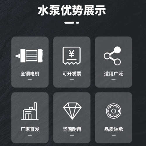 潜水泵家用农用220V/380V可抽轻度污水手提式便携抽河水井水泵
