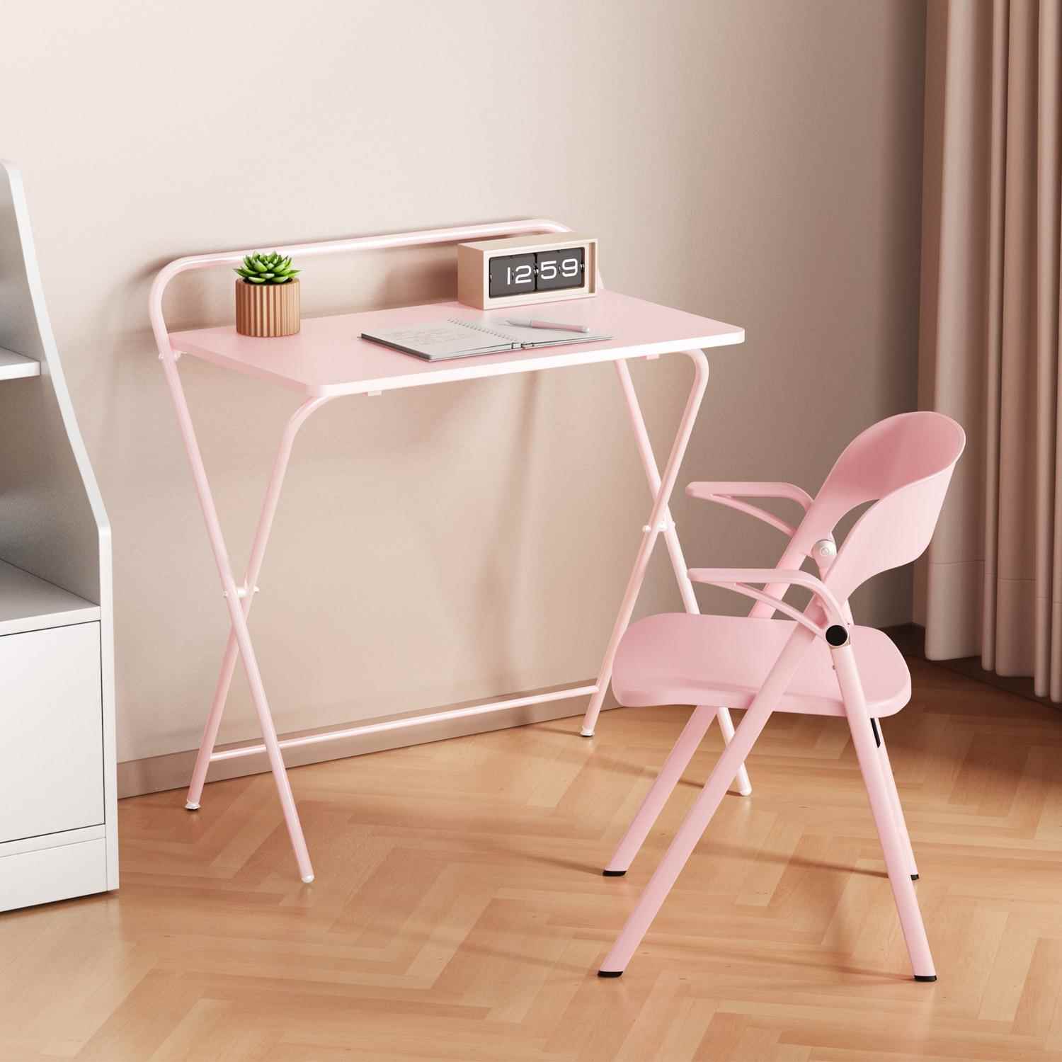 实木间出租电书桌家用新型折叠桌化BD002-2办公房椅小户型脑桌妆