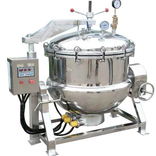 电加热高压夹层锅厂家大型商用全自动不锈钢高温高压纳豆蒸煮锅