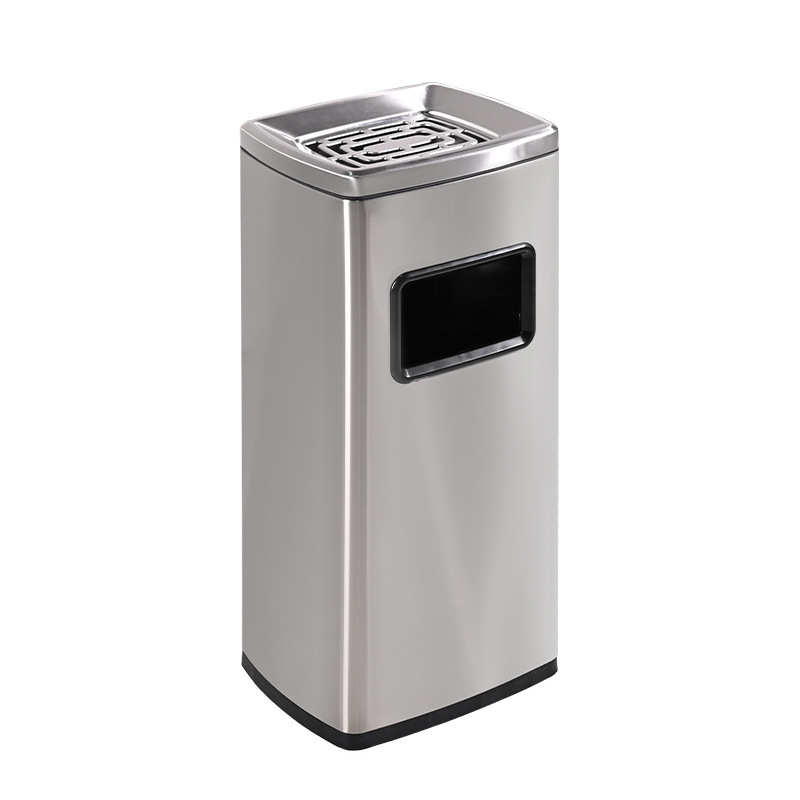 不锈钢垃圾桶酒店大堂侧投烟灰桶大容量长方形商用金属灭烟桶批发