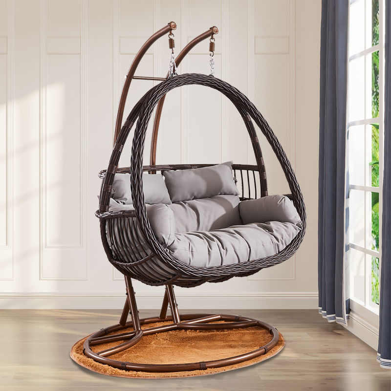 吊篮藤椅懒人椅室内吊床家用吊椅摇椅阳台秋千庭院双人鸟巢摇篮椅