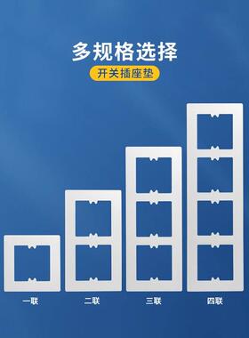 86型开关贴边框套插座遮挡美化缝隙孔洞面板遮丑装饰保护修补神器