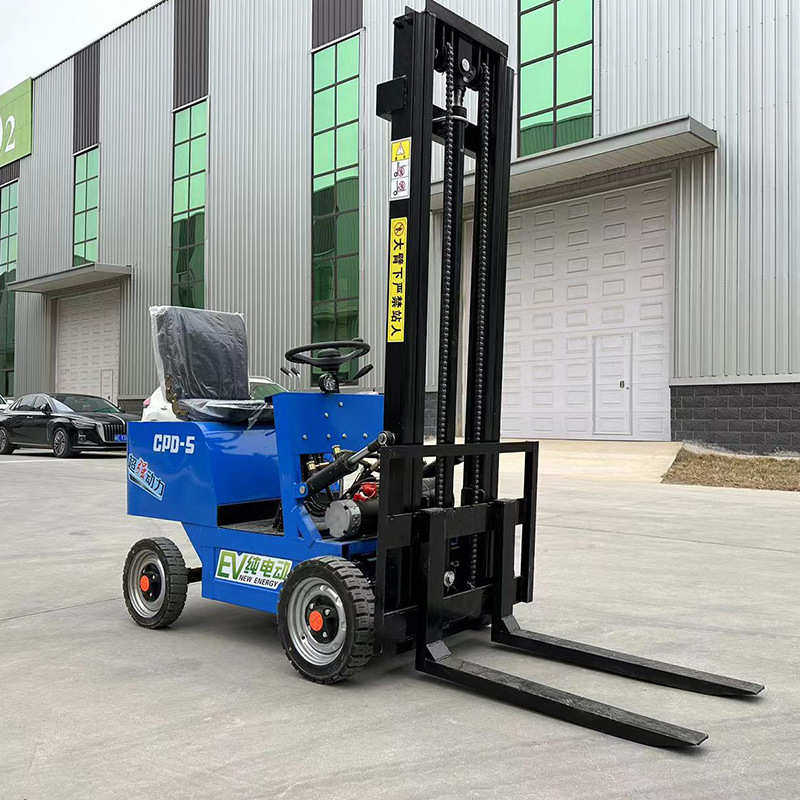 四轮座驾式小型电动叉车液压堆高货物搬运车小型新能源简易叉车