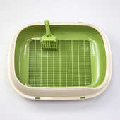 半封闭网格抽屉双层猫砂盆超大号防外溅松木猫砂专用猫厕所