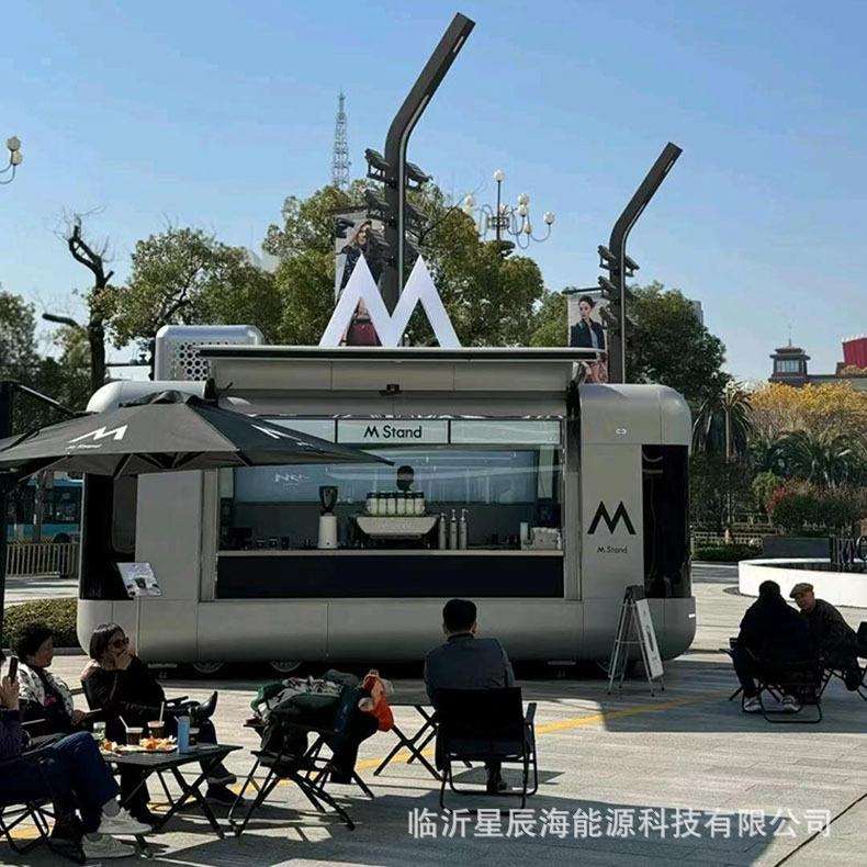 移动售货店云仓摆摊车商业美陈高端飞翼门餐车咖啡车冰淇淋奶茶吧