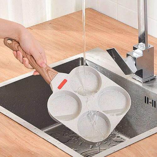 Egg Burger Maker Pan Anti-Scald Handle Breakfast Making Pan
