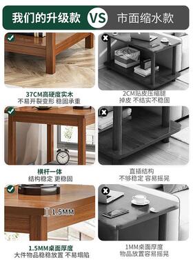 茶几小桌子客厅小型茶桌茶台方几四方桌60x60实木老式小方桌