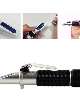 外贸手持式折射仪糖度计盐度计测糖仪糖份测试仪冰点仪RHB0-32ATC