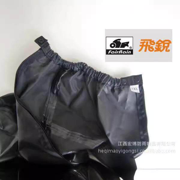 复古风高筒雨鞋套 潮黑色厚牛津布雨鞋 加水小众加厚F-908AH鞋底