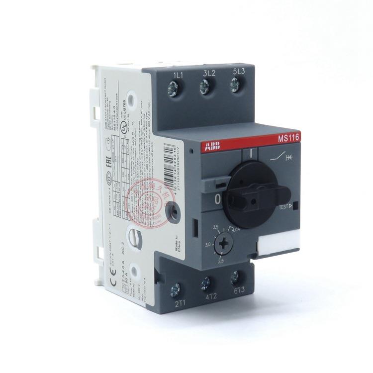 ABB电动机启动器电动机保护器MS116-2.51SAM250000R1007