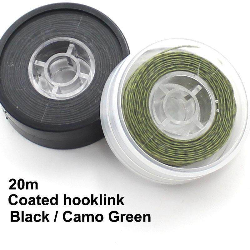 20m Camouflage Green Carp Fishing Line Soft Hook Link Carp