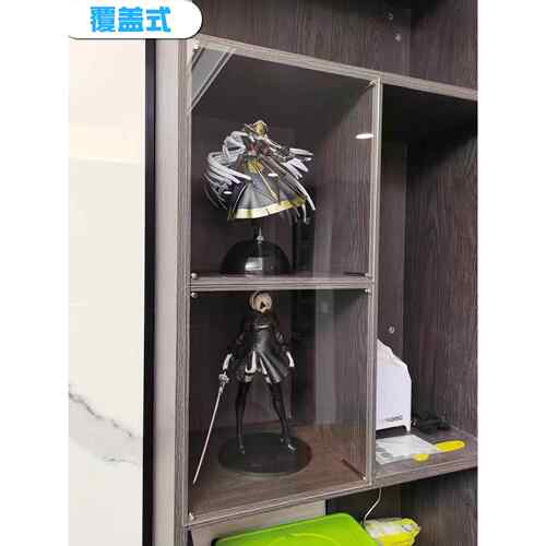 亚克力门板书柜门防尘门酒柜门开放格磁吸免打孔高透明亚克力定制