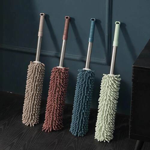 1pc Extendable Handle Feather Duster Telescopic Dust Brush C
