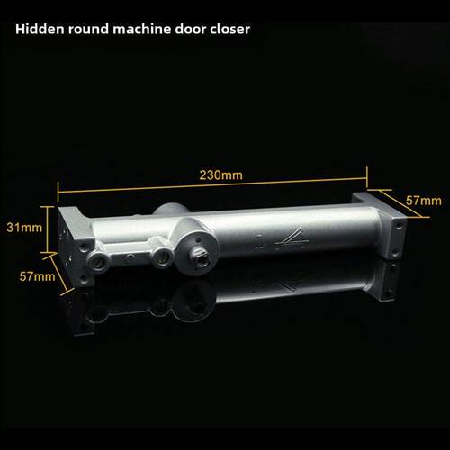 黑色隐藏式防火门隐形闭门器酒店木门关门器暗装自动缓冲暗藏圆机