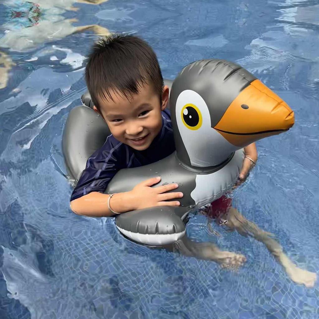 特价!小企鹅儿童游泳圈小孩网红泳池浮圈宝宝卡通腋下圈 2-5-8岁