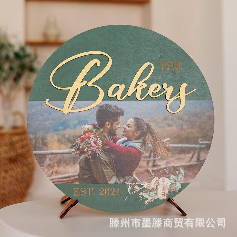自定义婚礼签到台姓氏留言簿作为婚礼周年纪念新娘派对活动纪念品