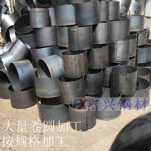 深圳钢板加工卷圆 烟囱用穿墙套管刚性套管 防护套管来图加工卷管