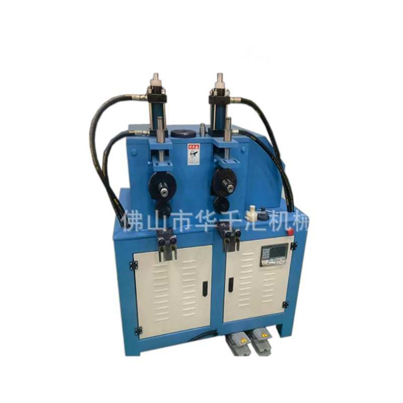 圆管滚螺纹压筋机不锈钢滚牙机压螺纹对穿拖把伸缩杆滚丝机液压