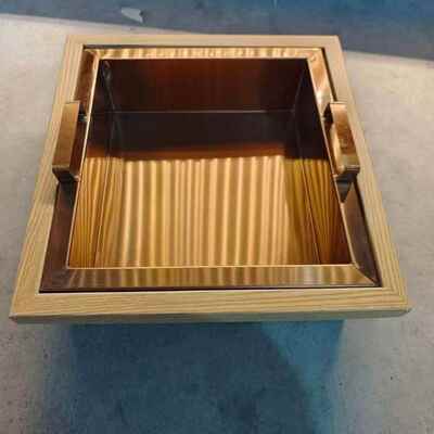 自助餐腌肉盘子火锅店海鲜烤肉冰台盒子木纹外框盒子带把手