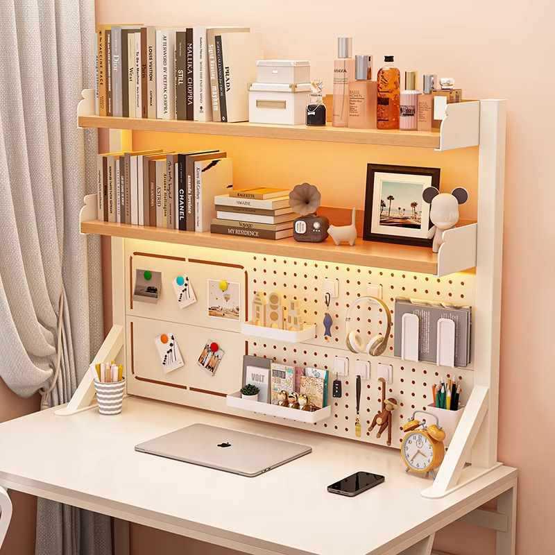 ?F$px}b*$架桌面置物架办公书多书铁艺桌上学生电脑桌上收桌纳洞