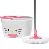 现货家务清洁免脚踩好神拖超细纤维手压式 拖把洗涤甩干双驱动拖把