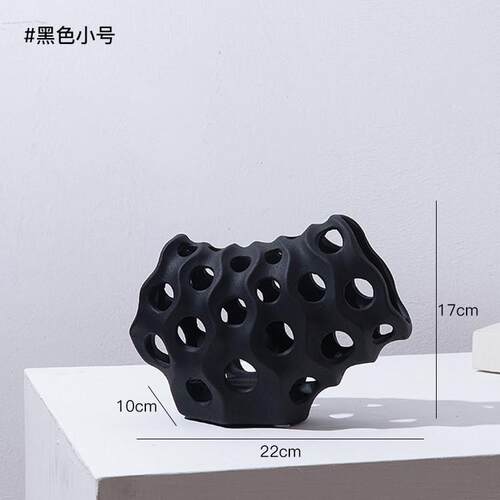 软售楼部样板房酒店摆件现代书柜装饰品几何树脂珊瑚简约客厅前台