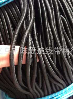 绳米拉伸箱包胶国产松紧机械圆形多芯4mm普弹力供应皮筋帐篷950