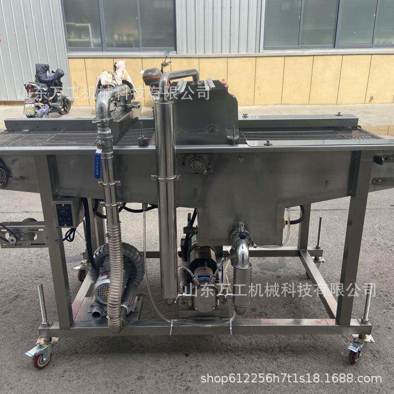 商用巧克力涂层机巧克力包衣机面包鱼子酱颗粒巧克力浆涂层机蛋糕